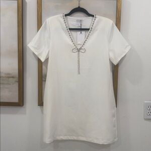 NEW SUGARLIPS stazie shift dress in white